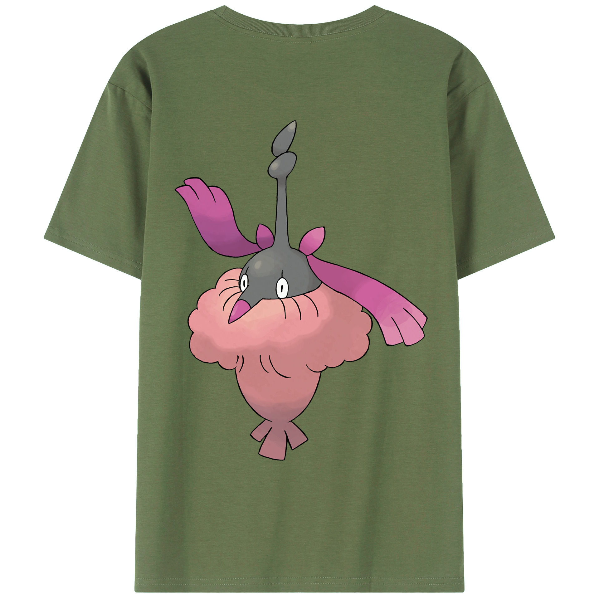 （画像用） ポケットモンスター Pokémon 綿100％ メンズ半袖Tシャツ（バックプリント） 通気性
